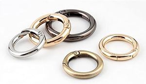 Bobeey - Mosquetón redondo de bronce cepillado con anillo en O, clip de resorte, hebilla para llavero, anillo en O para bolsos y carteras, BBC Cm Br - Product Image 4