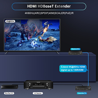 Extenseur HDMI HDBaseT 4K 70m 4K60Hz HDR ARC IR PoC sur Cat6 pour Home Cinéma AV