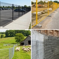 Panneau de clôture en treillis soudé galvanisé à chaud 16 pieds x 34 pouces pour élevage de porcs