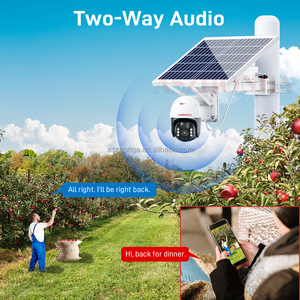 20W פנל סולארי HD 2MP אבטחת IP אלחוטי מצלמה רשת 1080P <span class=keywords><strong>3G</strong></span> 4G SIM כרטיס חיצוני PTZ CCTV מעקב מצלמת WIFI CAMHI
