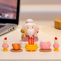 Figurines en résine faites à la main, écologiques, représentant un petit Bouddha féerique de dessin animé, décorations mignonnes pour le bureau et le salon, porte-bonheur, dieu de la richesse