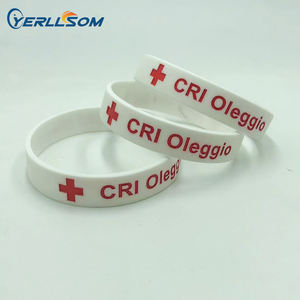 Pulseras de Silicona Personalizadas Baratas, Tejidas, con Relieve, Impresas con Serigrafía, que Brillan en la Oscuridad - Pulseras Promocionales de Goma de Navidad - Product Image 3