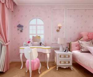 Table de toilette pour petite fille au design français populaire, miroir intégré, armoire <span class=keywords><strong>en</strong></span> <span class=keywords><strong>bois</strong></span> massif, chambre à coucher, salon - Product Image 3