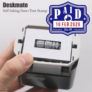 Sello de Fecha Autoentintable Deskmate para Sellos Personalizados de Depósito Bancario, Recibido, Pagado, <span class=keywords><strong>Fax</strong></span>, <span class=keywords><strong>Correo</strong></span> Electrónico - Product Image 4
