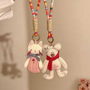 Nuevo Diseño Coreano Hecho a Mano: Llavero de Tela con Colgante de Dibujos Animados, Bonito y Adorable, con Imperdibles y Hebilla, Accesorios para Bolsos y Niños - Product Image 3