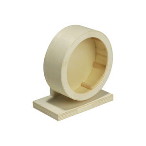 Topi e altri piccoli animali domestici compensato criceto in legno silenzioso ruota tranquilla Spinner criceto ruote da corsa - Product Image 2