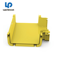 Usine de Ningbo, Chine : Équipement de chemin de câbles en plastique (PVC, ABS, fibre optique) de type cheminon jaune, section droite, taille personnalisable 600 mm