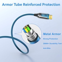 Cable de Fibra Óptica Coaxial Personalizado Blindado de 8K 60Hz 4K 120Hz con Revestimiento de PVC para Monitor, Reproductor de DVD y Proyector