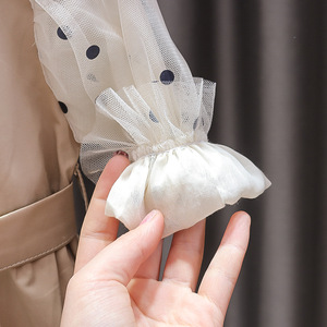 Manteau trench décontracté en coton à manches longues pour bébé, style coréen, avec revers, pour petites filles - Product Image 5