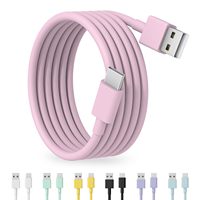 Couleur colorée doux tpe matériel charge rapide 3A 3 pieds 6 pieds 10 pieds type c câble de chargeur usb c pour iphone 15 16 pro max