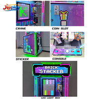 Joyplay Machine de jeu d'arcade commerciale à blocs tombants, machine à récompenses, machine de jeu de récompense par compétences, machine de jeu de superposition de briques