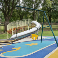 Toboggan extérieur en acier inoxydable pour parc d'enfants et équipement de terrain de jeux de maternelle, modèle non gonflable 221115 Fabricant