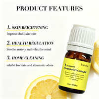 Huile Essentielle de Citron Marque Blanche 100% Pure Naturelle Limonène Citral Aromathérapie Diffuseur Soin de la Peau OEM