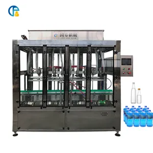 SUS304 Automatic Linear Machine hand sanitizer gel Glass Cleaner Gravity Liquid Dettol Filling Machine
