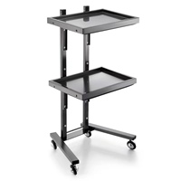 Chariot de coiffure en acier inoxydable zs pour le lissage et la teinture, pliable, rangement pour voiture, salon de coiffure et salon, utilisation à domicile, outil en métal