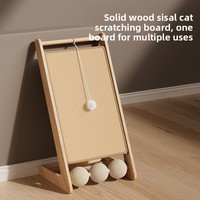 Planche à gratter pour chat en bois massif vertical Winners - Style simple, résistante aux griffures et à l'usure