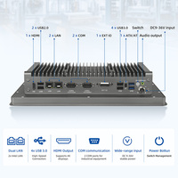 Carcasa Industrial para Panel PC con Pantalla, Sin Ventilador, Linux, IP65, 13.3 Pulgadas, Panel Táctil Inteligente Industrial, RS485
