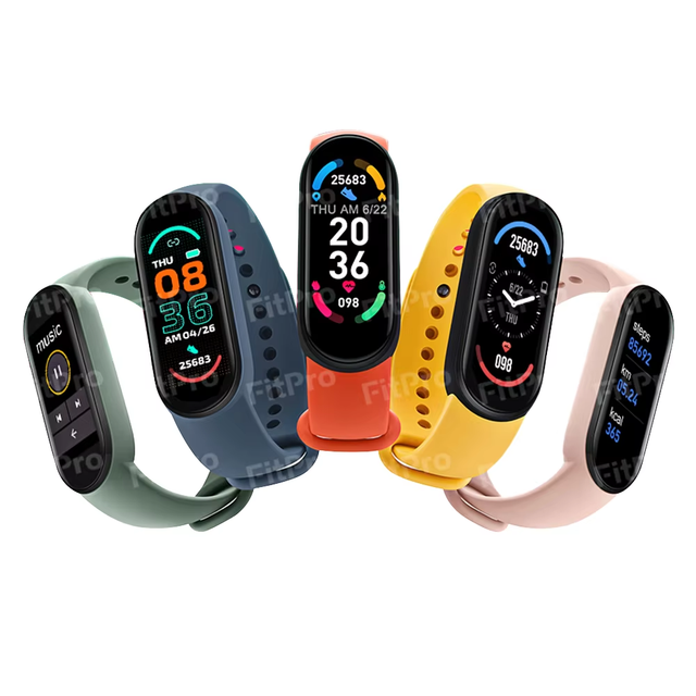 M6 OLED Smart Watch Men Women Android Fitness Sports Band IP67 Waterproof Heart Rate Blood Pressure Monitor Remote Control