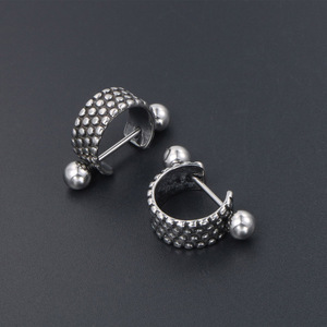 <b>Cuff</b> <b>Earrings</b> Titanium Steel Geometric Stud Punk Rock Party Accessories CF099 - Product Image 2