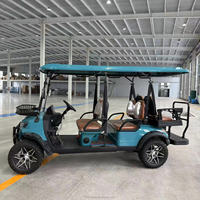 Voiturette de golf 6 places pour adultes, batterie lithium 60V, tout-terrain, électrique, contrôleur Curtis, quatre freins à disque