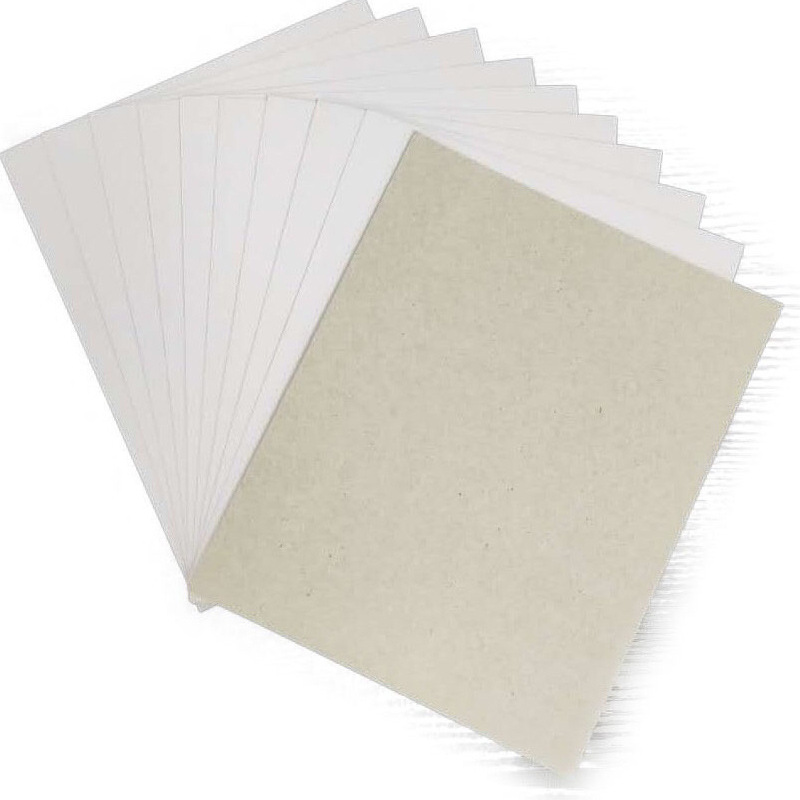New Arrivals Recyclable Cheap Thicker Custom Packaging White Paperboard A4 Gray Cardboard for Gifts Cosmetics Clothing