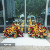 DKB - Camino de Mesa de Flores Artificiales al por Mayor, Caminos de Mesa Florales para Bodas, Camino de Mesa de Flores Artificiales para Decoración de Eventos