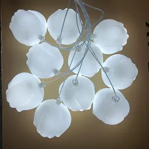 New wedding ceiling decorative lights glow tulip white light warm wedding hall stage road welcome area ornaments.