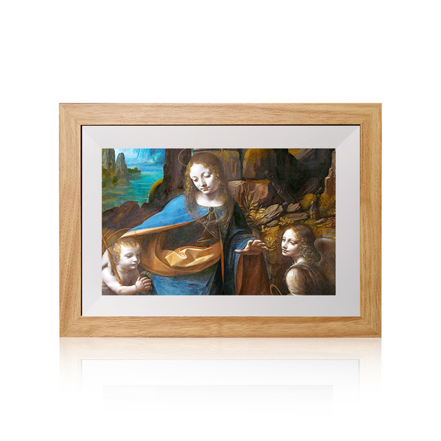 10.1-Inch Digital Photo IPS LCD Touch Screen Video Loop MP4/WMV/AVI Formats Cloud Connectivity Audio MP3 WiFi Clock Plastic