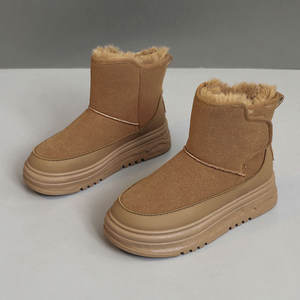 Bottes de neige chaudes en coton pour femme, modèle 2026, légères et tendance, pour l'extérieur, haute qualité - Product Image 1