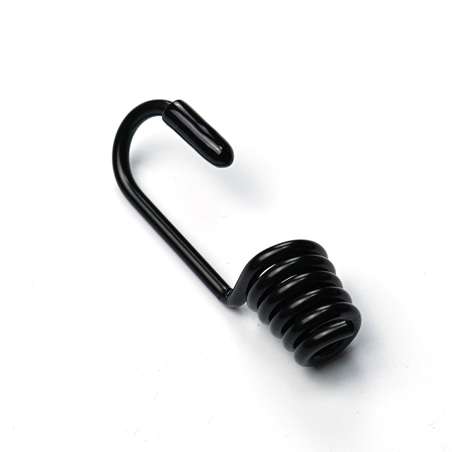 China Factory Custom High Quality Stainless Steel Black Oxide Coiled Spring Hook ISO9001 Certified Custom Wire Diameter OEM