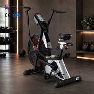 Bicicleta estática de resistencia para ejercicio cardiovascular y entrenamiento de fitness OEM ODM, máquina de ejercicios de ciclismo con resistencia de aire - Product Image 2