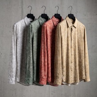 Chemise extensible résistante pour homme, imprimée floral et cachemire sur toute la surface, vente en gros de vêtements pour hommes, directement de l'usine, meilleur fournisseur