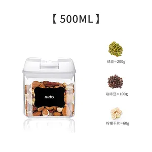 Plastic Storage Containers Easy Open Airtight Transparent Small PP Plastic Food Storage Container 7 Sets Fridge Organiser Airtight Storage Container