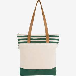 Bolsa de Lona de Algodón <span class=keywords><strong>Cora</strong></span> Lane con Logotipo Personalizado, Bolsa de Regalo al por Mayor con Cierre y Rayas Promocionales - Product Image 4