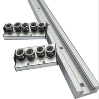 Rail de guidage linéaire à double axe SGR15N, curseur SGB15N à 3, 4 ou 5 roues avec poignée de verrouillage, rail coulissant linéaire en aluminium