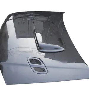 CF Bonnet Hood Için Vents ile Karbon Fiber 1998-2000 Impreza WRX 6th GC8 STI