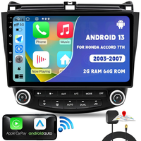 Radio Estéreo para Auto Android, Plug and Play para Honda Accord 2002-2007, CarPlay Inalámbrico, Android Auto, GPS