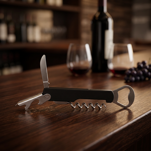 Apribottiglie e Cavatappi con Tappatore - Product Image 3