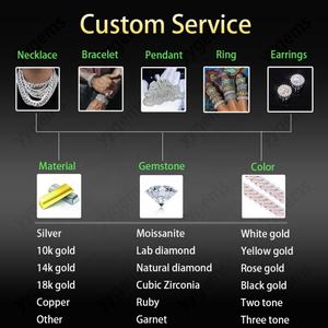 Colgante de Oro Sólido de 18K Hecho a Mano con Circonita Cúbica, Inicial Doble R, Inserto Chapado en Cobre para Cadena Cubana, Elegante y Personalizable - Product Image 6