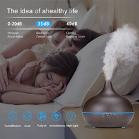 550ml maison aromathérapie humidificateur grain de bois 300ml Portable Mini ultrasons huile essentielle diffuseur d'air Source d'alimentation électrique