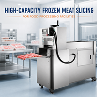 Machine à découper automatique de viande congelée pour rouleaux de bœuf et d'agneau, idéale pour la transformation alimentaire commerciale