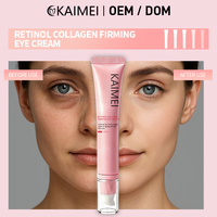 Crème Contour des Yeux Raffermissante au Rétinol et Collagène en Gros, Sérum Lissant pour les Yeux Fatigués, Revitalise les Yeux Usés, Marque Privée OEM