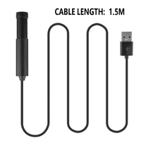 Microphone de conférence portable USB bon marché, à condensateur, filaire, léger, omnidirectionnel, en plastique et métal, pour ordinateur de bureau