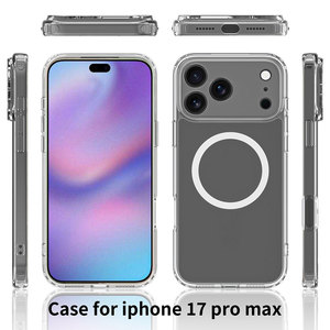 1.5mm Thin Clear Transparent Anti-scratch Mobile Phone Case for iPhone 18 17 Pro Max Individual Buttons Lens Protection - Product Image 2