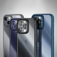 Coque de téléphone portable armure souple de luxe couleur unie commerce extérieur pc bord souple pour 15promax coque de téléphone portable