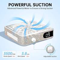 Nouvel aspirateur à poussière pour ongles Super Shine Rhinestone 48W, aspiration puissante, moteur sans balais rechargeable, machine à aspirer la poussière des ongles