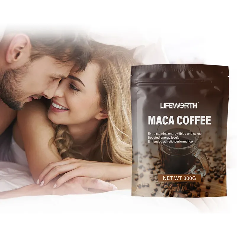 Beber bebida masculina tongkat ali energia ervas saudável vitalidade instantânea maca preta ginseng café coreano