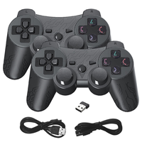 Control Inalámbrico Android 2.4G con Bluetooth para Dos Jugadores, Compatible con PS, PS3, Xbox360, TVBOX, PC 360, con Motor de Vibración y Joystick