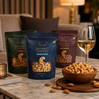 Op maat gemaakte logo cashewnoten ziplock stand-up pouch zak voedselveilige aluminiumfolie mylar snackverpakking