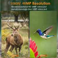 Nouvelle caméra de détection d'animaux sauvages 4K haute définition 48MP, étanche IP67, avec connexion point à point et contrôle Wi-Fi, activée par le mouvement